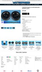 VISATON W250S-4 10 inch midwoofer / speakers ( pair ) 25cm, Gebruikt, ., Ophalen of Verzenden, VISATON