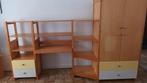 Kinderkamer Lundia ladenkast 4 delig gelakt, Ophalen, Gebruikt