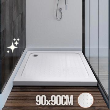 Aquamarin Douchbakvloer 90x90cm Tot 250kg ,Antislip,,Wit     beschikbaar voor biedingen