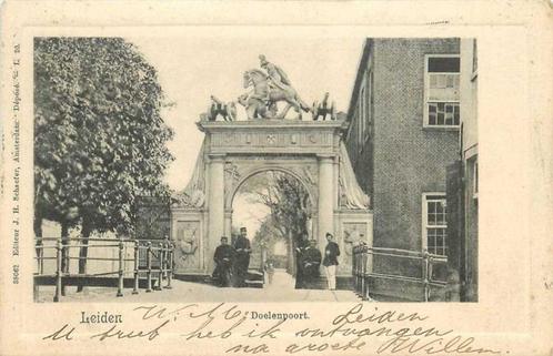 (380-961-043) Leiden Doelenpoort, Verzamelen, Ansichtkaarten | Nederland, Zuid-Holland, Verzenden