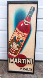Prachtig houten reclamebord Martini Vermouth, Ophalen, Zo goed als nieuw, Reclamebord