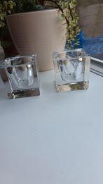 Twee stuks waxine theelicht houders ice cube van doorzichtig, Tickets en Kaartjes, Cadeaubon