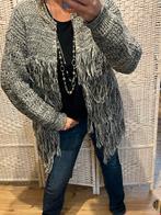 Grijs Franje boho Vest - Maat 40/44 draagbaar, Kleding | Dames, Truien en Vesten, Ophalen of Verzenden, Zo goed als nieuw, Maat 42/44 (L)