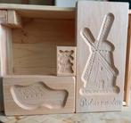 Set van 3 houten speculaasmallen – klomp & molens, Ophalen of Verzenden, Zo goed als nieuw