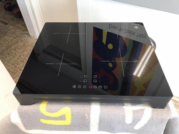 Te koop Inventum inductie kookplaat op 220 Volt in TopStaat, Witgoed en Apparatuur, Kookplaten, Zo goed als nieuw, Vrijstaand