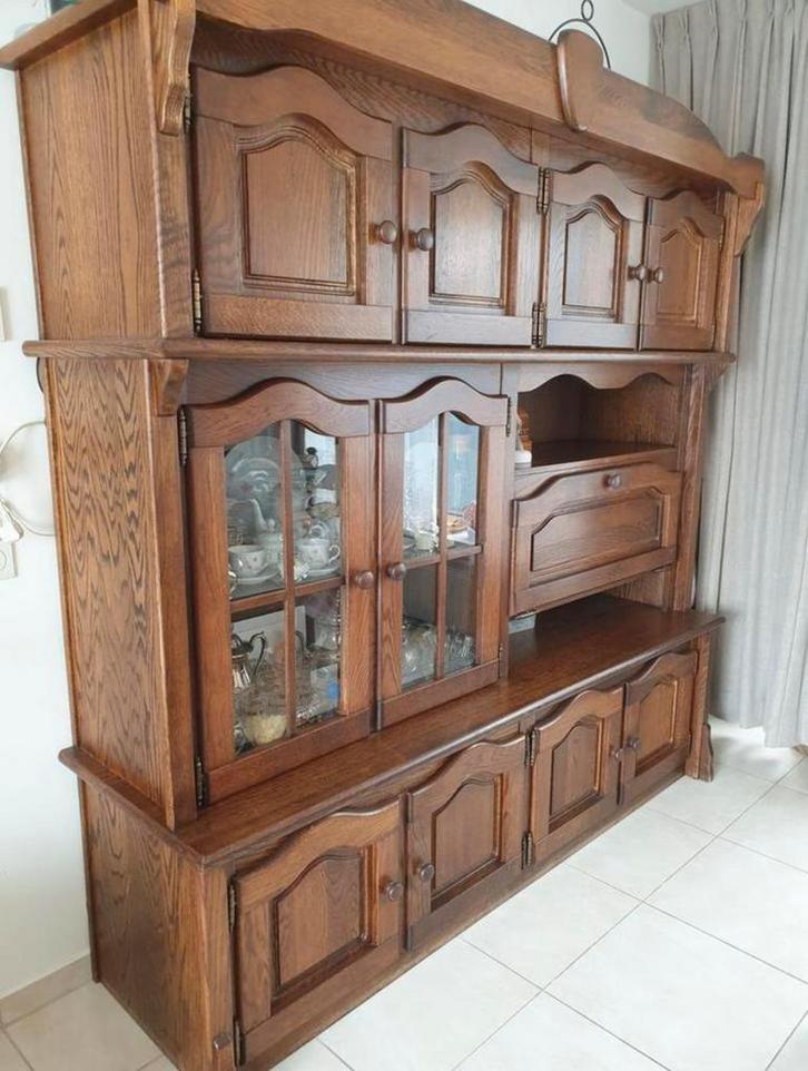Kwalitatieve meubels:tv meubel&vitrinekast van degelijk hout, Huis en Inrichting, Kasten | Buffetkasten, Zo goed als nieuw, 50 tot 75 cm