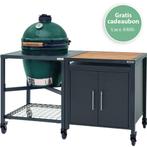 Big Green Egg Large + Modulair tafelsysteem (2), Tuin en Terras, Houtskoolbarbecues, Nieuw, Ophalen of Verzenden, Big green egg