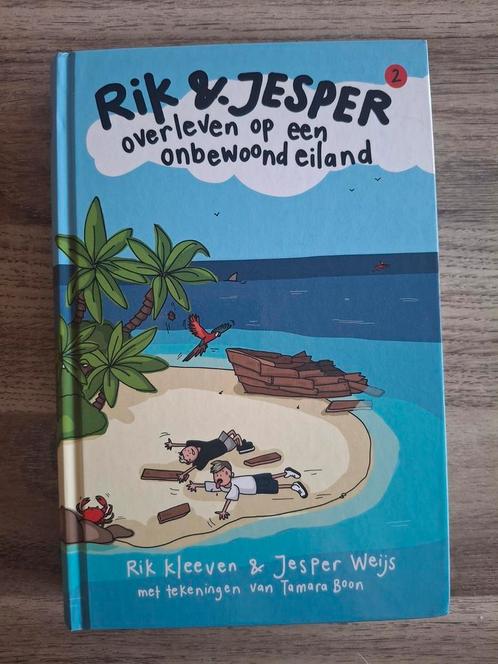 Rik en Jesper overleven op een onbewoond eiland, Boeken, Kinderboeken | Jeugd | onder 10 jaar, Zo goed als nieuw, Ophalen of Verzenden