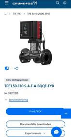 Inline eentrapspomp splinternieuw, Ophalen, Nieuw, Minder dan 60 cm, 800 watt of meer