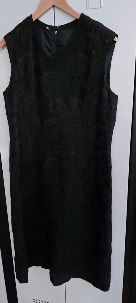 vintage little black dress, Kleding | Dames, Jurken, Zo goed als nieuw, Maat 42/44 (L), Zwart, Onder de knie, Ophalen of Verzenden