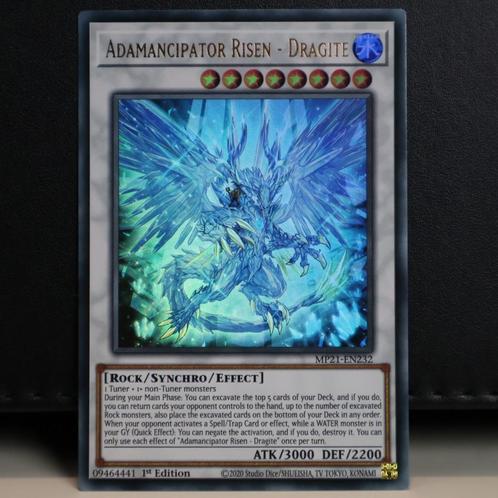 Yu-Gi-Oh Adamancipator Risen - Dragite (Holo) MP21-EN232, Hobby en Vrije tijd, Verzamelkaartspellen | Yu-gi-Oh!, Zo goed als nieuw