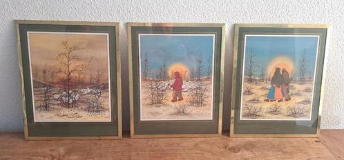 Drieluik Ivan Lacković Croata – Vintage reproducties, Antiek en Kunst, Kunst | Litho's en Zeefdrukken, Ophalen of Verzenden