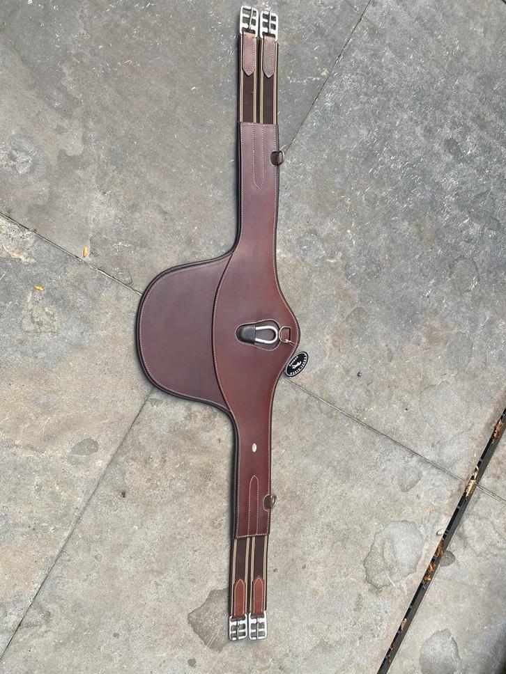 Bruine spring singel, NIEUW, merk profi rider, 125 cm, Dieren en Toebehoren, Paarden en Pony's | Hoofdstellen en Tuigage, Nieuw