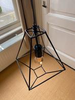 Draadstaal hanglamp zwart, Huis en Inrichting, Lampen | Hanglampen, Ophalen, Gebruikt, Minder dan 50 cm