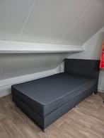 Boxspring twijfelaar 120x200 cm Alta van de Leenbakker, Huis en Inrichting, Slaapkamer | Bedden, Ophalen, Twijfelaar, 120 cm, Grijs
