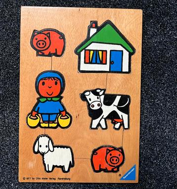 Houten puzzel puzzle Dick Bruna boerderij beschikbaar voor biedingen
