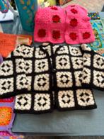 Trendy, zelf gehaakt zwart/wit vest., Ophalen of Verzenden, Nieuw, Maat 42/44 (L), Overige kleuren