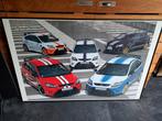 5x 2009 / 2015 Ford Focus RS MK2 auto poster 93x63 cm, Verzamelen, Ophalen, Gebruikt, Auto's
