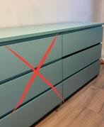 NOG 1 OVER: MALM Ladekast 3 lades, lichtblauw, 80x78 cm, Huis en Inrichting, Ophalen, 50 tot 100 cm, Zo goed als nieuw, 3 of 4 laden