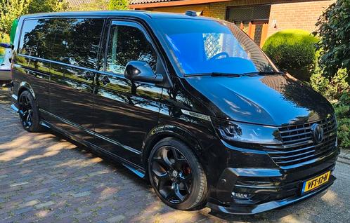Volkswagen Transporter Caravelle 2021 Zwart, Auto's, Bestelauto's, Particulier, Volkswagen, Diesel, Origineel Nederlands, Zwart