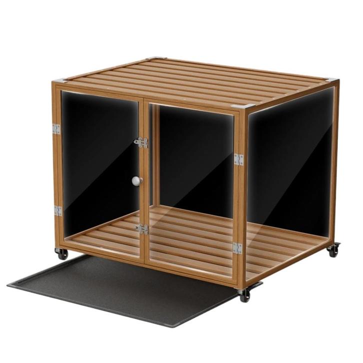 Innovatieve Hondenkooi van Gehard Glas - Veilig, Dieren en Toebehoren, Hondenbenches, Nieuw, Verzenden