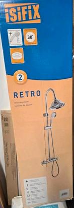 Isifix regendoucheset Retro handdouche en thermostaatkraan, Ophalen of Verzenden, Nieuw, Chroom, Douche