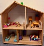 Poppenhuis met interieur, Kinderen en Baby's, Speelgoed | Poppenhuizen, Ophalen of Verzenden, Gebruikt, Poppenhuis