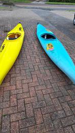 2 toerkajaks, alleen de lichtblauwe nog en kajak op foto 2, Watersport en Boten, Ophalen, Gebruikt, It West 12, 9216 XE Oudega