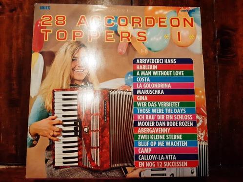 LP 28 accordeon toppers 1 / Various artists, Cd's en Dvd's, Vinyl | Verzamelalbums, Gebruikt, Pop, 12 inch, Ophalen of Verzenden