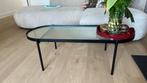 Glazen salontafel, Ophalen, 100 tot 150 cm, 50 tot 100 cm, Zo goed als nieuw
