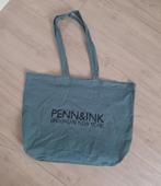 Penn&Ink tas strandtas shopper zwart / groen, Ophalen of Verzenden, Zo goed als nieuw, Groen, Shopper
