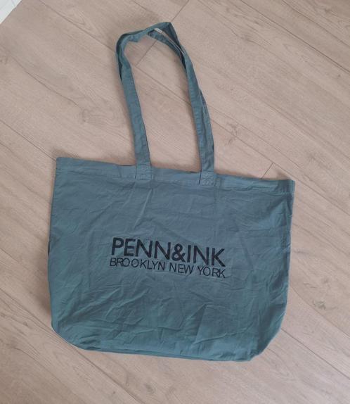 Penn&Ink tas strandtas shopper zwart / groen, Sieraden, Tassen en Uiterlijk, Tassen | Damestassen, Zo goed als nieuw, Shopper