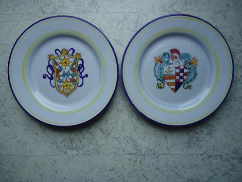 2 Excl. Italiaanse Antipasti borden Maioliche il Bargello It, Huis en Inrichting, Keuken | Servies, Nieuw, Bord(en), Overige stijlen