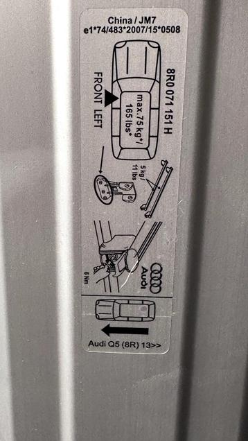 dakdrager origineel audi q5 (NIEUW) beschikbaar voor biedingen