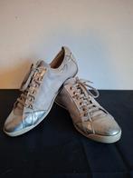 AGL zilver/leverkleurige leren sneakers - maat 39 (24.), Anneonline, Steenbergen, Overige kleuren, Shop@wesell4u.nl
