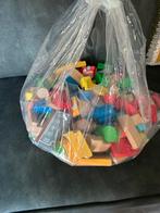 Grote zak met 5 kg houten speelgoed blokken speelblokken, Kinderen en Baby's, Speelgoed | Houten speelgoed, Ophalen of Verzenden