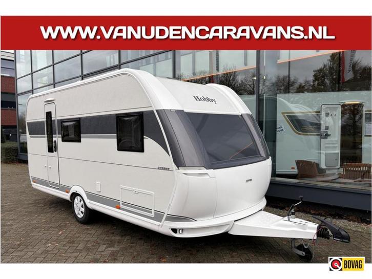 Hobby Ontour 470 KMF NIEUWSTAAT!, Caravans en Kamperen, Caravans, Bedrijf, tot en met 5, 1000 - 1250 kg, Treinzit, Hobby, Dwarsbed