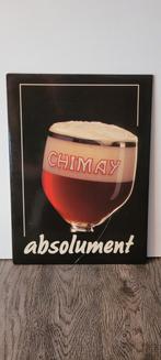 Chimay reclame bord, Ophalen of Verzenden, Zo goed als nieuw, Reclamebord, Plaat of Schild, Overige merken