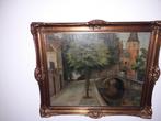 ANTIEK OLIEVERFSCHILDERIJ STADSGEZICHT DELFT PERFECTE STAAT, Antiek en Kunst, Ophalen of Verzenden