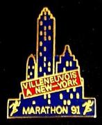 New York Marathon pin '91- emaille, Verzamelen, Speldjes, Pins en Buttons, Verzenden, Nieuw, Sport, Speldje of Pin