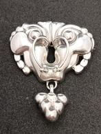 Georg Jensen Art Nouveau Zilveren Broche #27, Sieraden, Tassen en Uiterlijk, Broches, Minder dan 4 cm, Ophalen of Verzenden, Zo goed als nieuw
