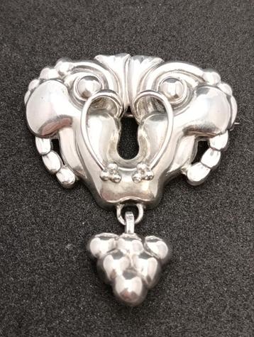 Georg Jensen Art Nouveau Zilveren Broche #27 beschikbaar voor biedingen