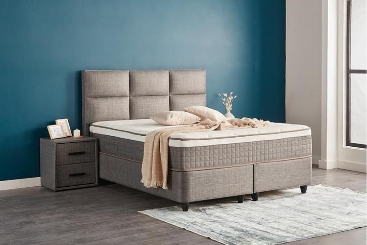 Zelda 2-persoons opbergbed - Grijs, Huis en Inrichting, Slaapkamer | Matrassen en Bedbodems