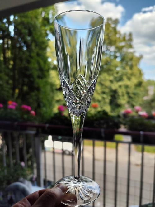 1 Waterford Fontaine zwaar kristallen champagne flute, Tuin en Terras, Buitenverlichting, Zo goed als nieuw, Minder dan 50 watt