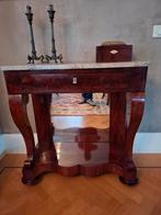 mahonie Biedermeier trumeau met marmeren blad, Ophalen