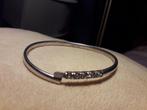 Zilveren armband 835 met strass, Gebruikt, Ophalen of Verzenden, Zilver, Zilver