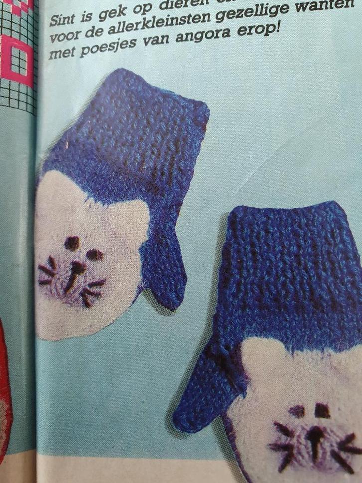 Poezenwantjes breipatroon, Hobby en Vrije tijd, Breien en Haken, Zo goed als nieuw, Breien, Patroon of Boek, Ophalen of Verzenden