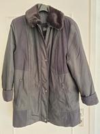 Zwarte winter jas met bontkraag - Maat 48, Zwart, Style, Maat 46/48 (XL) of groter, Ophalen of Verzenden