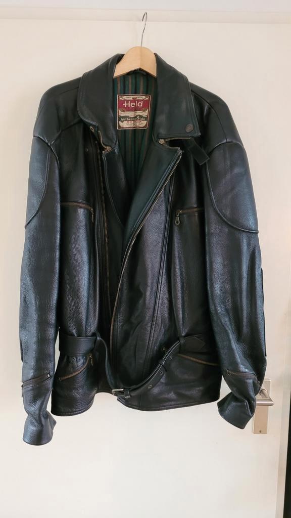 Held leren motorjas super zware kwaliteit, Motoren, Kleding | Motorhelmen, Heren, Overige typen, L, Overige merken, Tweedehands
