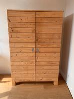 Houten kledingkast hang en legplanken 120x180x58, Huis en Inrichting, Ophalen, Gebruikt, 100 tot 150 cm, Met hangruimte